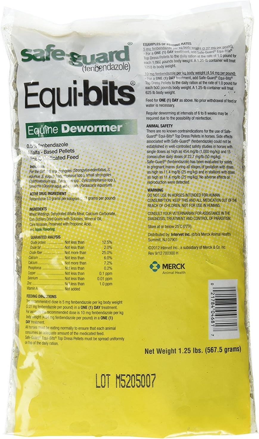 Safe-Guard Solid De-Wormer For Horse 1.25 lb.