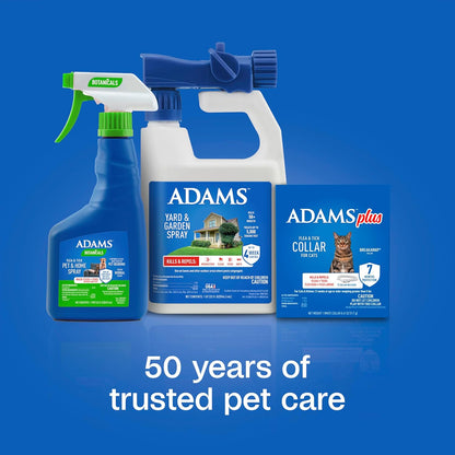 ADAMS Plus Flea & Tick Collar for Cats, Breakaway Collar, 1 White Collar, 7-Month Protection, Kills & Repels Fleas, Flea Eggs, Flea Larvae and Kills Ticks, Tick Nymphs, and Tick Larvae