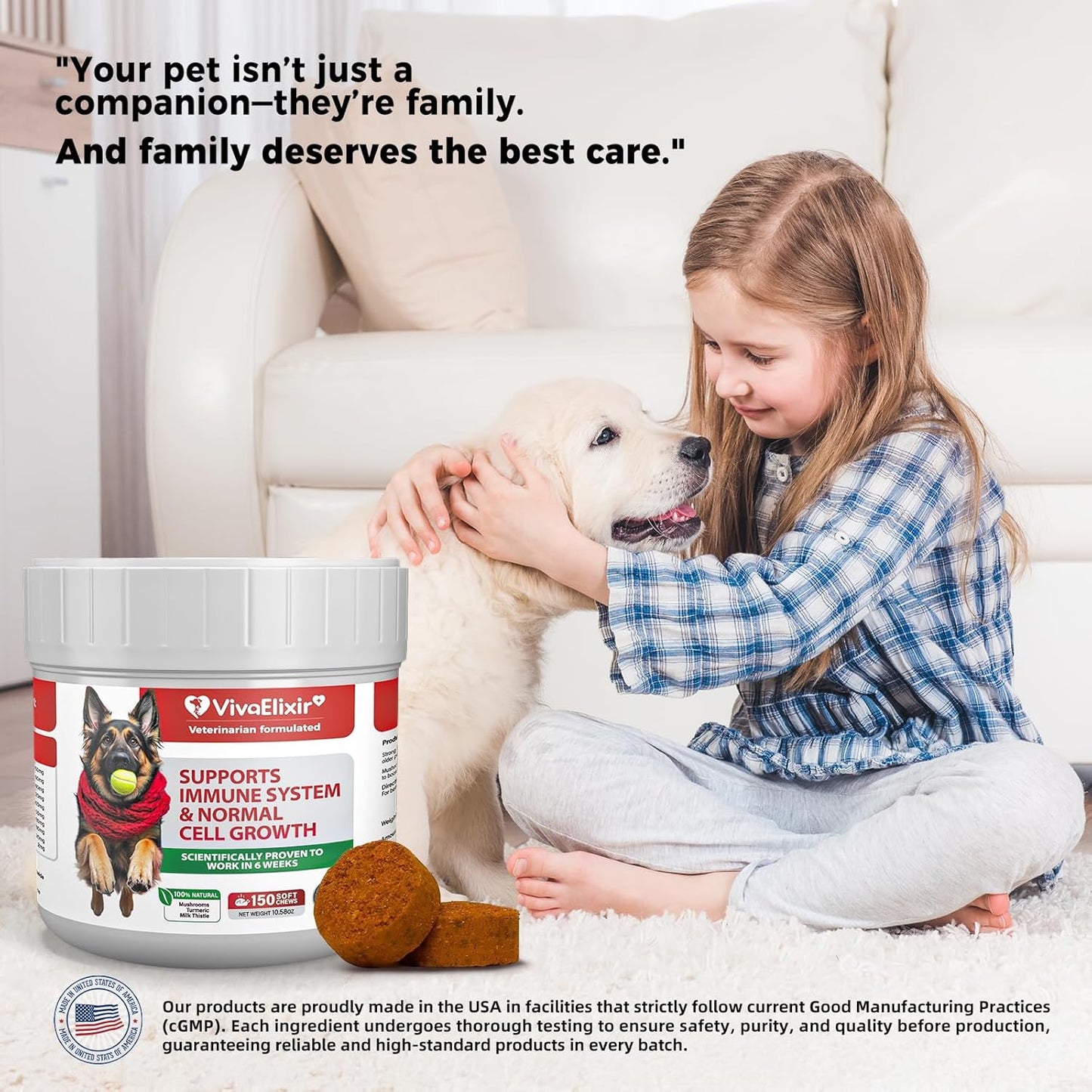 Dog Lumps and Bumps Supplement, Lipoma Treatment for Dogs - Immune Support Chews with Turkey Tail Mushroom, Reishi, Shiitake, Maitake, Curcumin & CoQ10 - Veterinarian formulated - 150 Chews