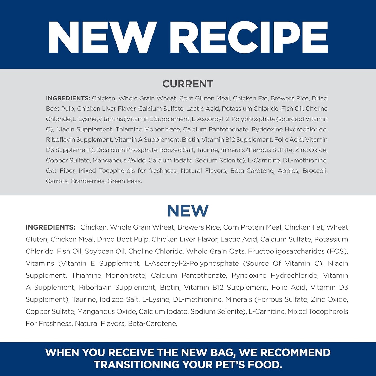 Hill's Science Diet Adult 7+, Senior Adult 7+ Premium Nutrition, Dry Cat Food, Chicken Recipe, 7 lb Bag