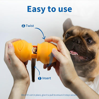 Chewise Bully Stick Holder, Improved Bully Sticks Holder, Ultimate Secure Heavy Duty, BPA-Free Safety Device to Prevent Choking, Fits Various Bully Sticks and Dog Sizes