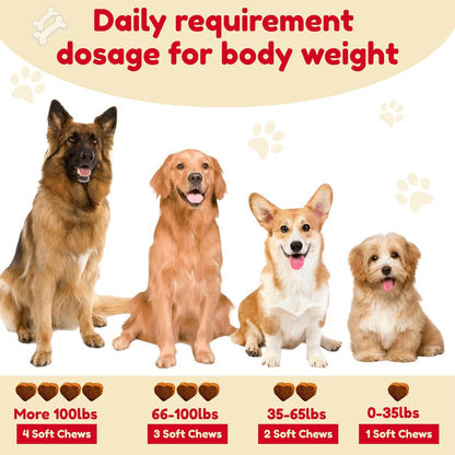 Dog Multivitamin, chewable multivitamin for Dogs, Supplements for Hip & Joints, Skin & Coat, Omega 3 Oil for Immune, Heart & Digestive Health, Senior & Puppy Multivitamin - Chicken Flavor - 120ct