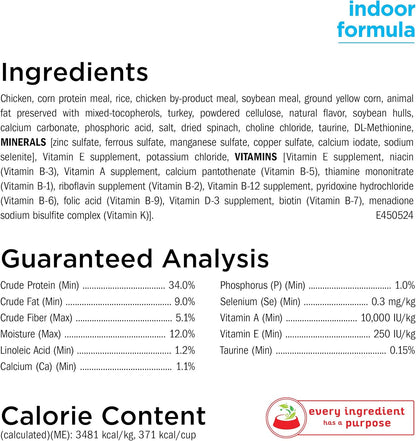 Purina Cat Chow Hairball, Healthy Weight, Indoor, Natural Dry Cat Food, Naturals Indoor - 13 lb. Bag