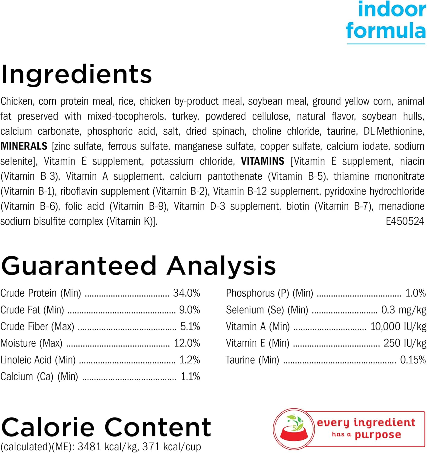 Purina Cat Chow Hairball, Healthy Weight, Indoor, Natural Dry Cat Food, Naturals Indoor - (Pack of 4) 3.15 lb. Bags