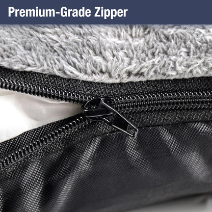 Dog Car Seat for Small Dogs,Double-Sided Washable Portable Travel Bed with Detachable Design, Black - Gray Handbag,Style Booster Seat(Under 25 Lbs)