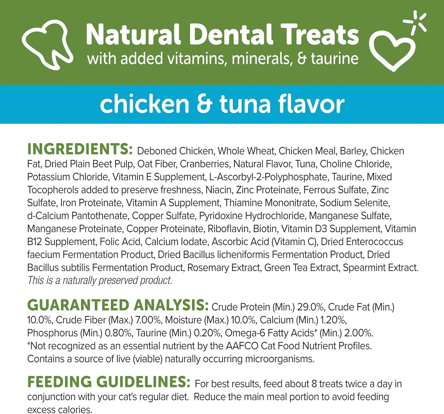 Whimzees Wellness Cat Dental Treats, Natural Chews, Chicken and Tuna Flavor, (4.5 Ounce Bag) (Pack of 2)