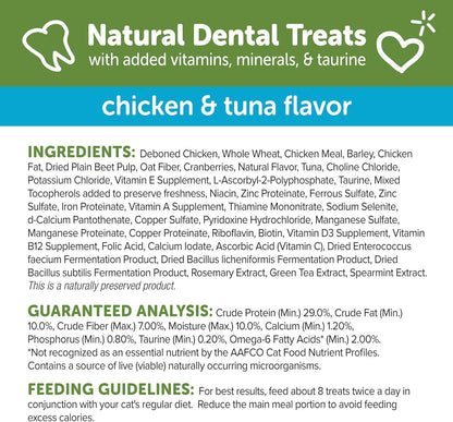 Whimzees Wellness Cat Dental Treats, Natural Chews, Chicken and Tuna Flavor, (4.5 Ounce Bag) (Pack of 2)