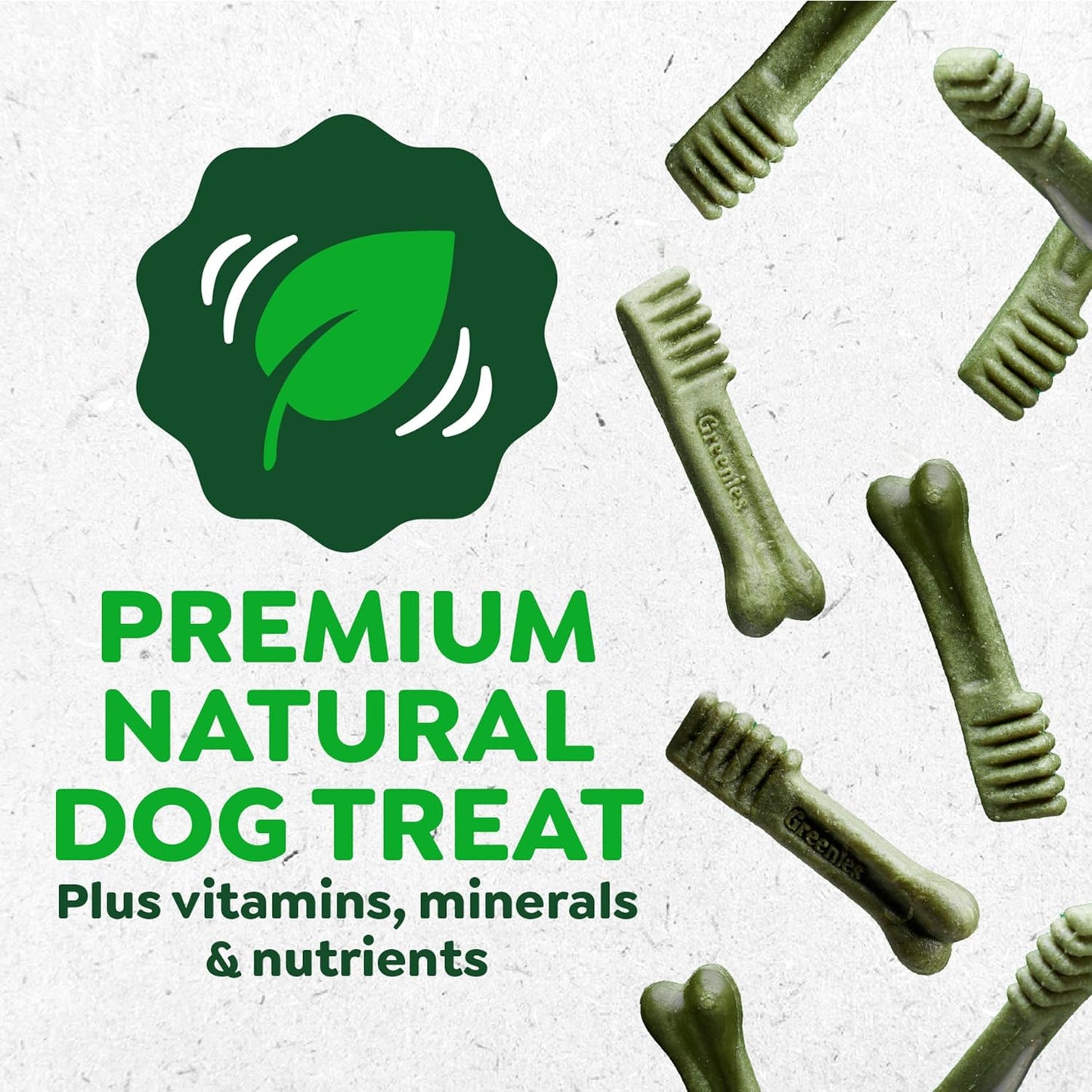 Greenies Veterinarian-Recommended Natural Dental Dog Treats Teenie Size, Original Flavor, 36 oz. Pack, 130 Count