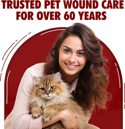 Underwood Pet Wound Care Spray – Versatile & Economical Wound Care Solution for All Animals - Prevents Infections, Gentle & Easy to Use - Antiseptic Spray Suitable for Cuts, Scrapes & Open Wounds