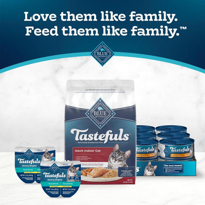Blue Buffalo Tastefuls Indoor Natural Adult Dry Cat Food, Salmon & Brown Rice 10lb Bag