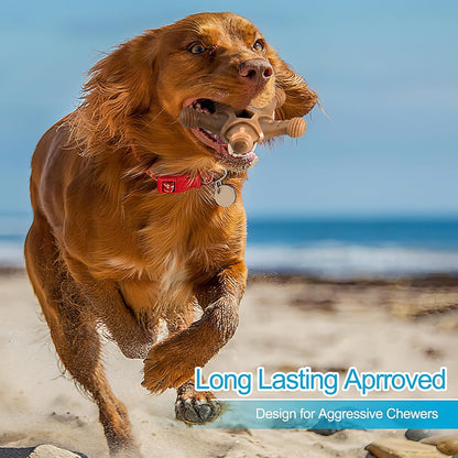 PETSTA Tough Dog Toys for Aggressive Chewers, Chew Toys for Aggressive Chewers, Indestructible Dog Toy for Large Medium Small Breed, 3 Pack Super Chewer Dog Toys with Nylon, Gift for Dogs