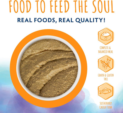 Soulistic Paté, Tuna and Salmon Dinner in a Hydrating Purée, 2.8oz Can, Pack of 12