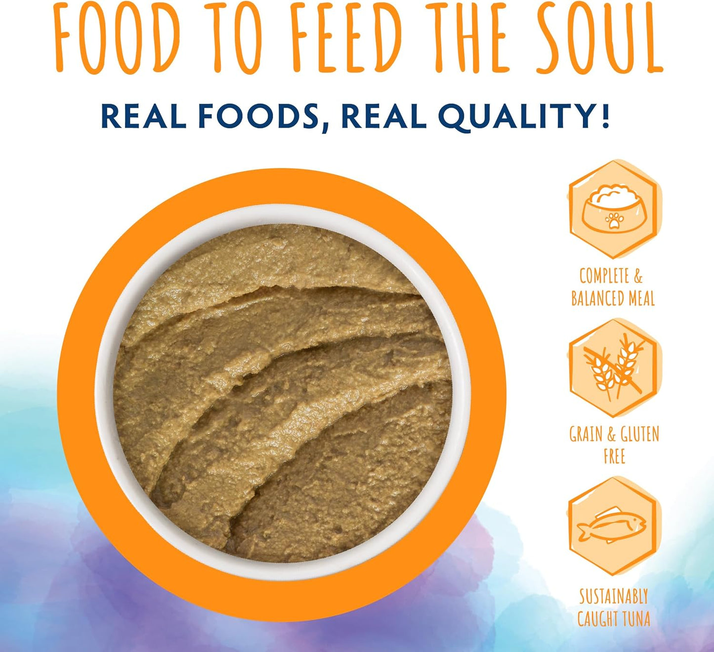 Soulistic Paté, Tuna and Salmon Dinner in a Hydrating Purée, 2.8oz Can, Pack of 12