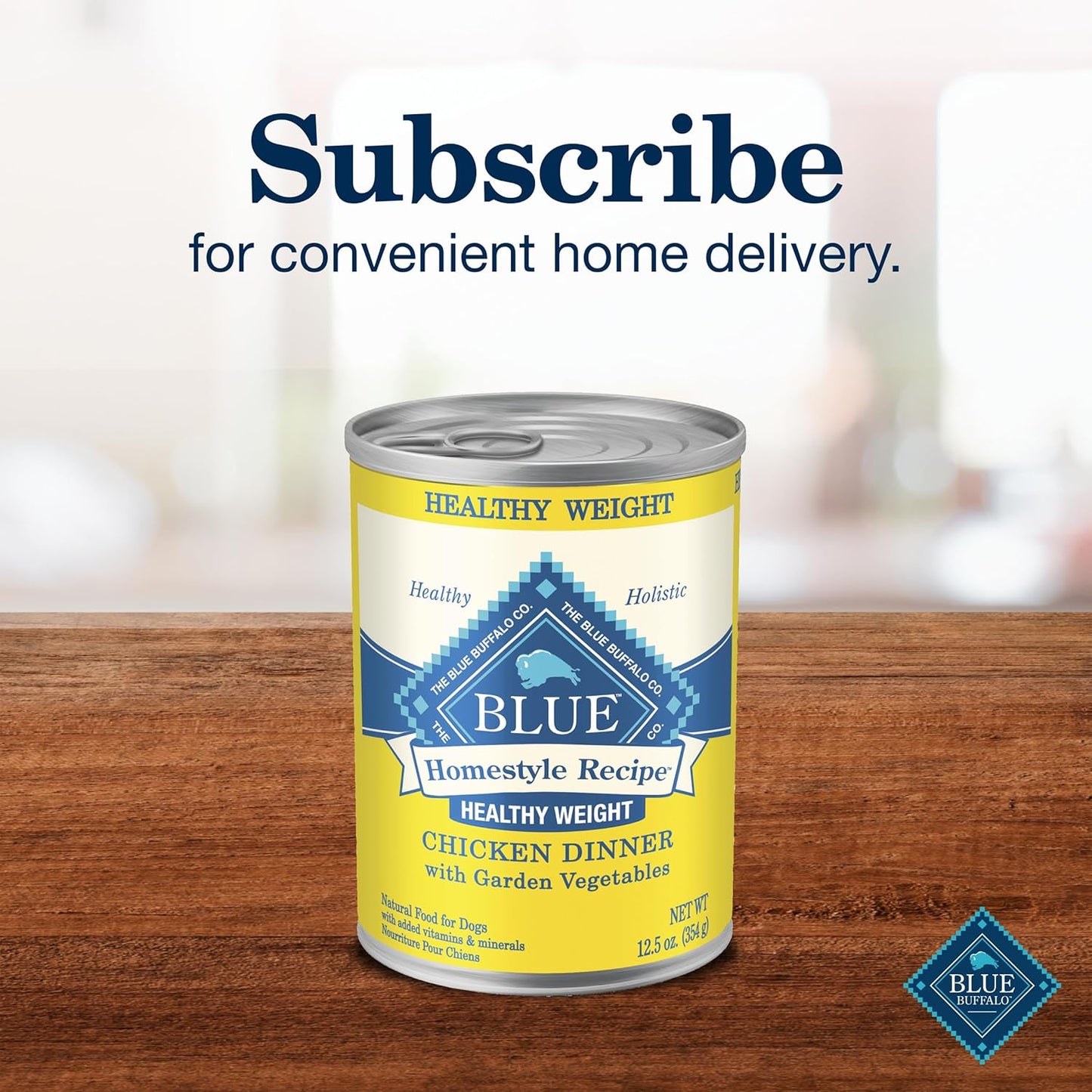 Blue Buffalo Homestyle Recipe Natural Adult Healthy Weight Wet Dog Food, Chicken 12.5-oz can (Pack of 12)