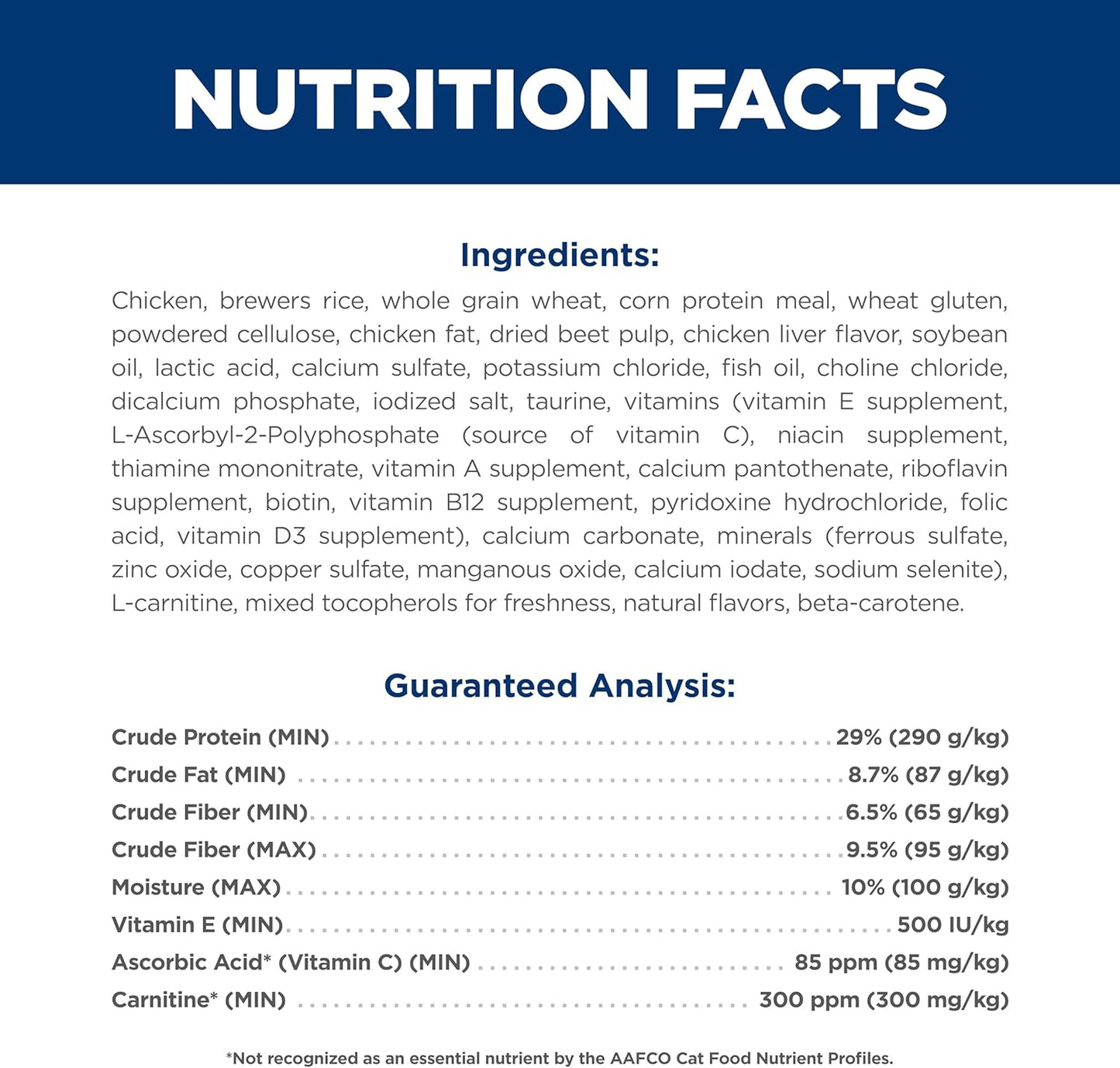 Hill's Science Diet Multi-Benefit, Adult 1-6, Multiple Benefit, Dry Cat Food, Chicken Recipe, 7 lb Bag