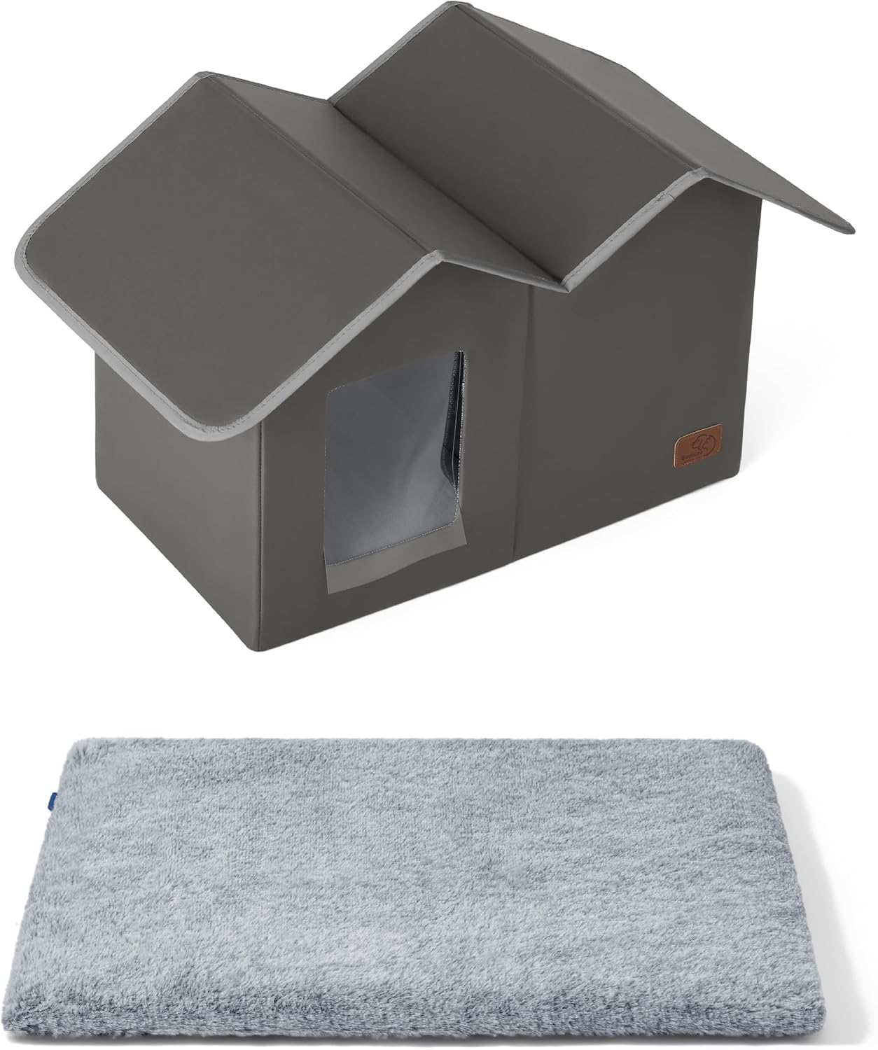 Bedsure Self Warming Cat Bed Weatherproof Outdoor Cat House