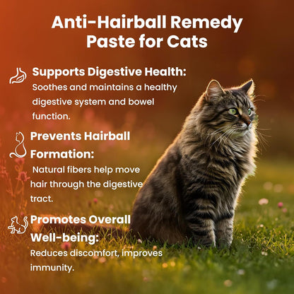 Bio PetActive CatiMalt Plus Hairball Remedy for Cats | All Natural Treats for Relief and Reduce Hair Ball | Kitty & Kitten Furball Control Creamy Gel | Soft Paste – 3.38 oz