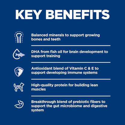 Hill's Science Diet Puppy, Puppy Premium Nutrition, Dry Dog Food, Chicken & Brown Rice, 4.5 lb Bag