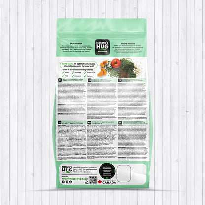 Nature's HUG Hypoallergenic Dry Cat Food for Adult Hairball & Wellness – Complete & Balanced Nutrition, Sensitive Stomach Support, High-Protein, Grain Free – 4lb