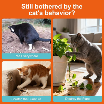 Cat Deterrent Spray, Natural Cat Repellent Spray with Citrus Scent, Indoor & Outdoor Traning Aid for Urine Marking & Anti-Scratch, Safe for Furniture, Plant & Rugs, (150ml/5.28oz)