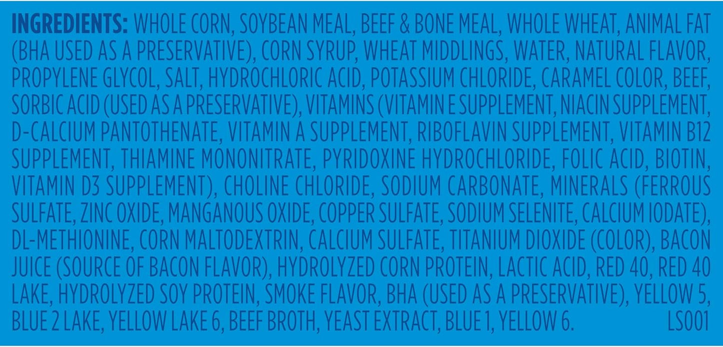 Kibbles 'n Bits Dry Dog Food, Savory Bacon & Steak Flavor for Adult Dogs, 3.5 lb. Bag