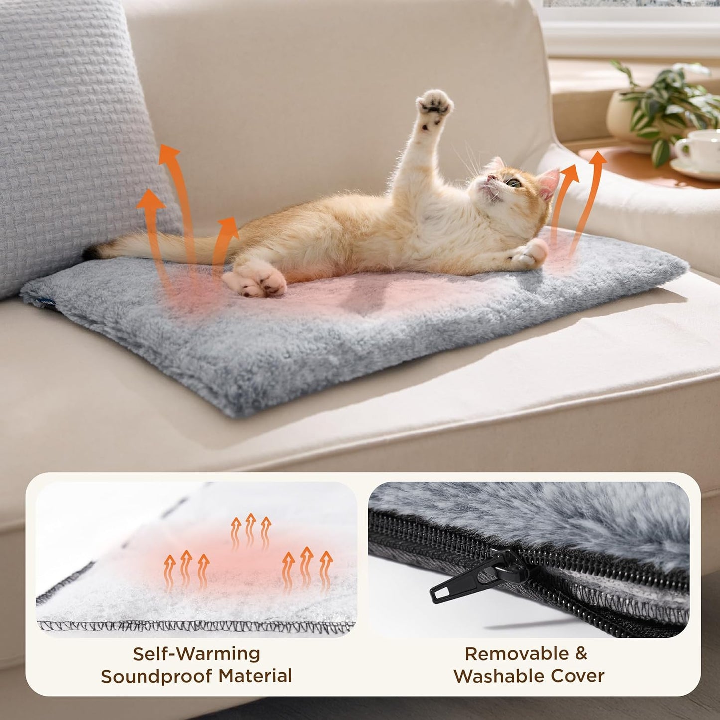 Bedsure Self Warming Cat Bed Weatherproof Outdoor Cat House