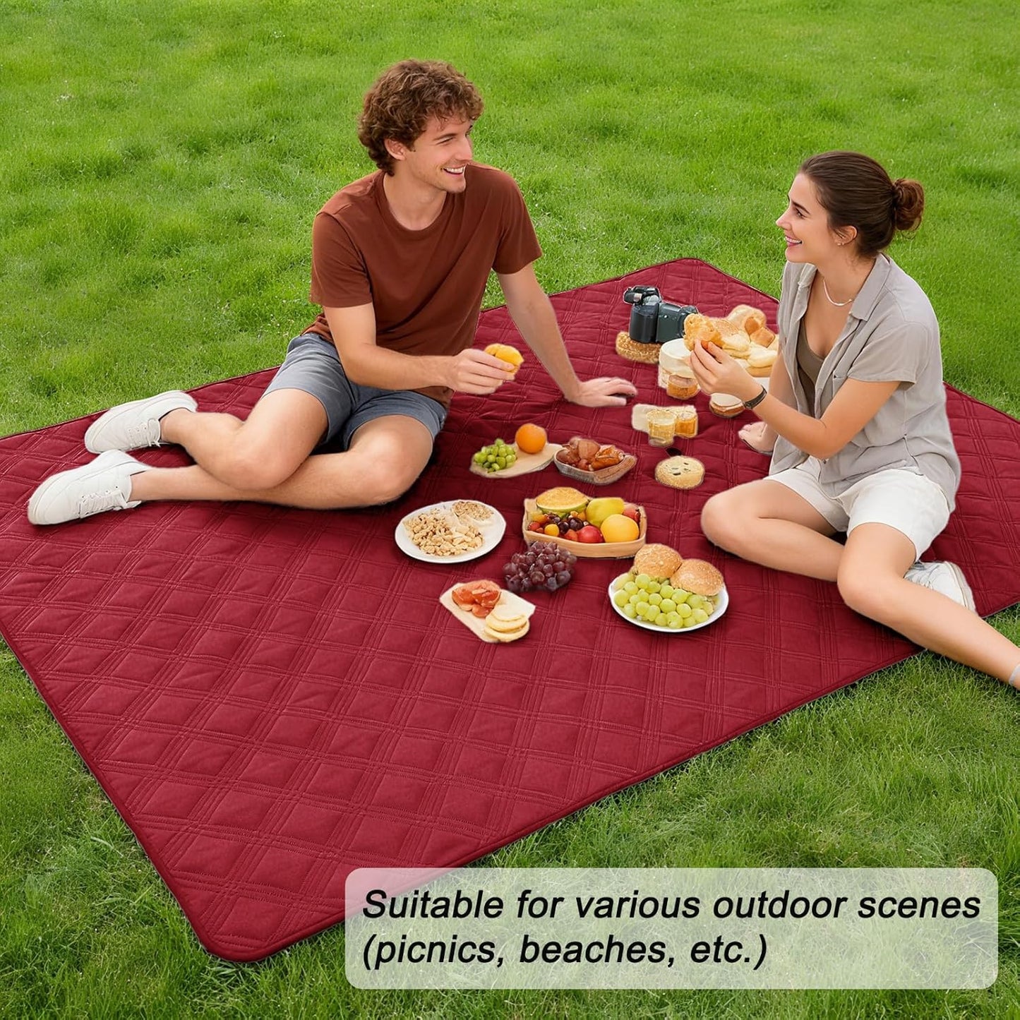 hyha Waterproof Dog Blanket, Reversible Pet Bed Blanket, Soft Sofa Couch Cover for Dogs Washable, Waterproof Pet Couch Covers for Sofa Puppy Cats Furniture Protector(30"x53", Wine Red/Beige)