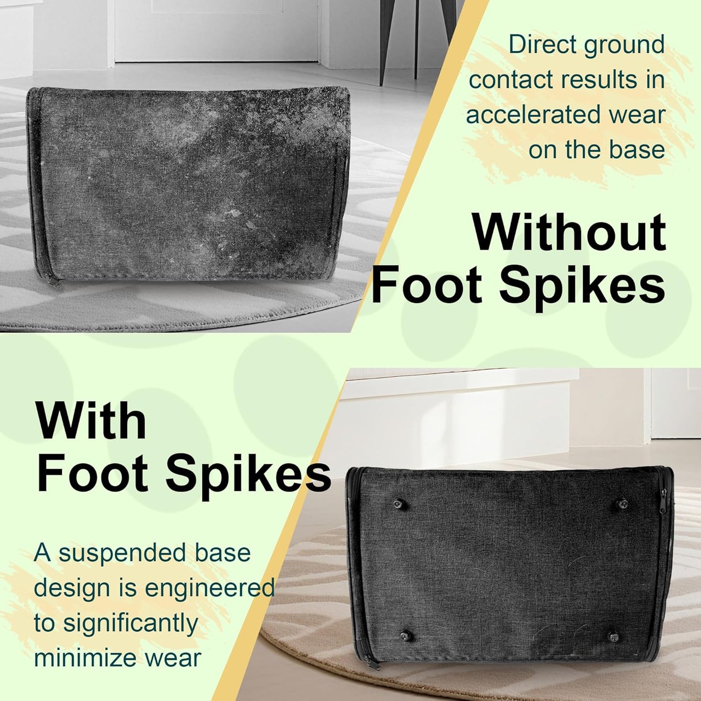 Large Cat Carrier Soft Small Pet Carrier for Medium Cats Dogs Puppies Travel Carrier Soft Side UP to 25 Lbs,Black