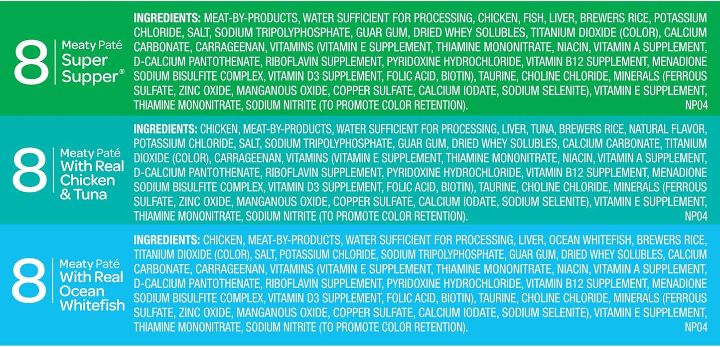 9Lives Seafood & Poultry Favorites Wet Cat Food Variety 5.5 Ounce Can (Pack of 24)