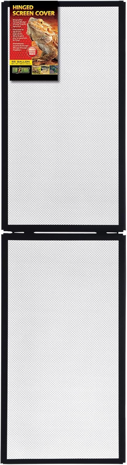 Exo Terra Screen Cover for Hinged Door, 55-Gallon, Small