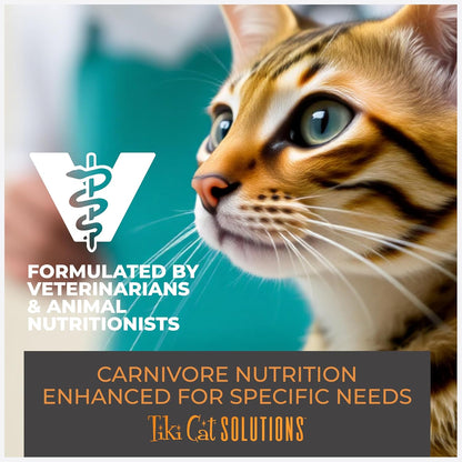 Tiki Cat Solutions Mineral Balance Dry Cat Food, Supports Urinary Health, Chicken, 2.8 lbs. Bag