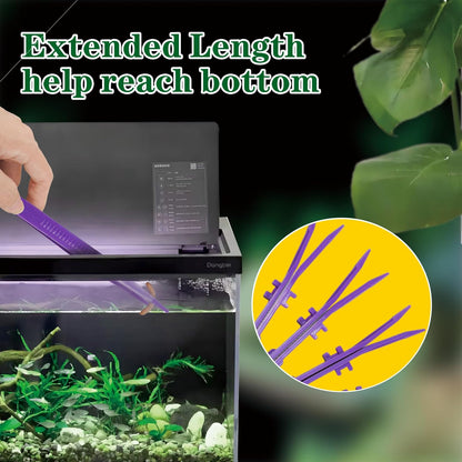 5-Pack Reptile Feeding Tongs Set - Hygienic Anti-Slip Purple Tweezers for Bearded Dragons, Lizards, Snakes, Aquariums & Small Animals(Five Colors to Choose from)