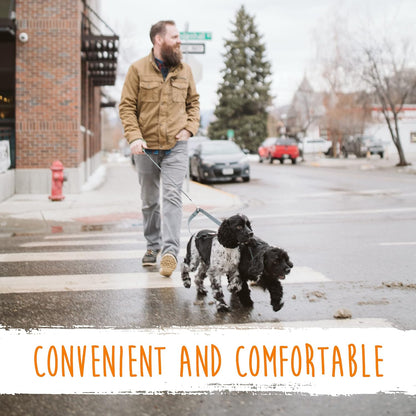 Mighty Paw Double Dog Leash - Double Leash for Two Dogs No Tangle Design. Split Lead for 2 Pets. Adjustable to Fit All Sized Breeds. Reflective Dual Pet Lead for People with 2 Pups