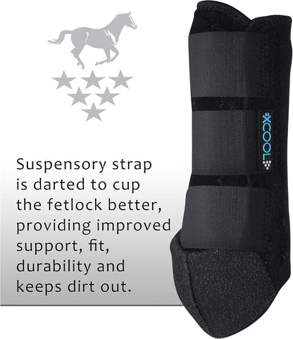 Professional's Choice 2XCOOL Sports Medicine Horse Boots | Protective & Breathable Design for Ultimate Comfort & Durability in Active Horses | Value 4 Pack