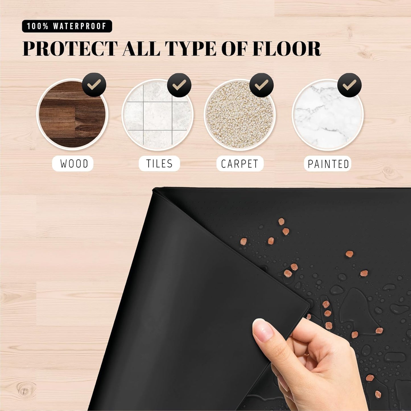 AVERYDAY 3-in-1 Slow Feeder Dog Bowls and 32x24'' Silicone Dog Mat Bundle