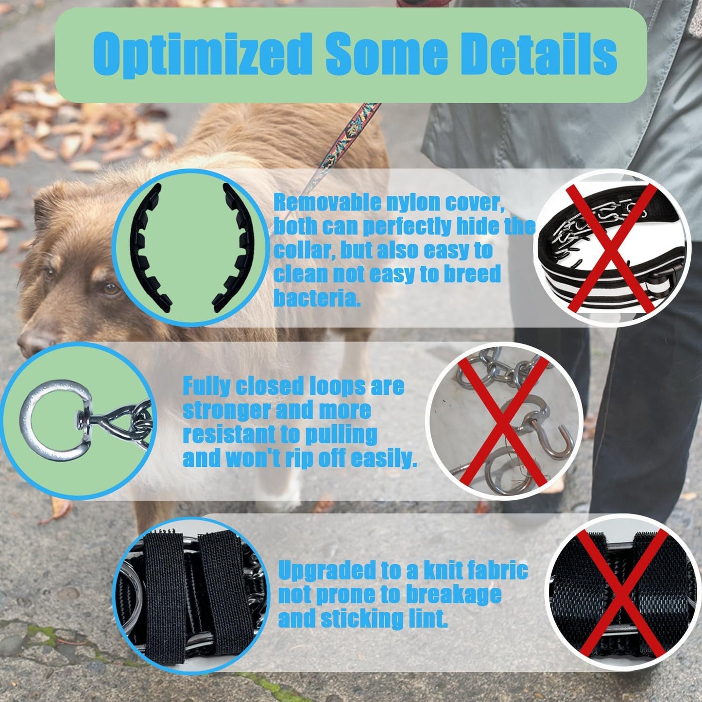 Dog Collar with Quick Release Buckle Adjustable Dogs Collars for Small Medium Large Dogs