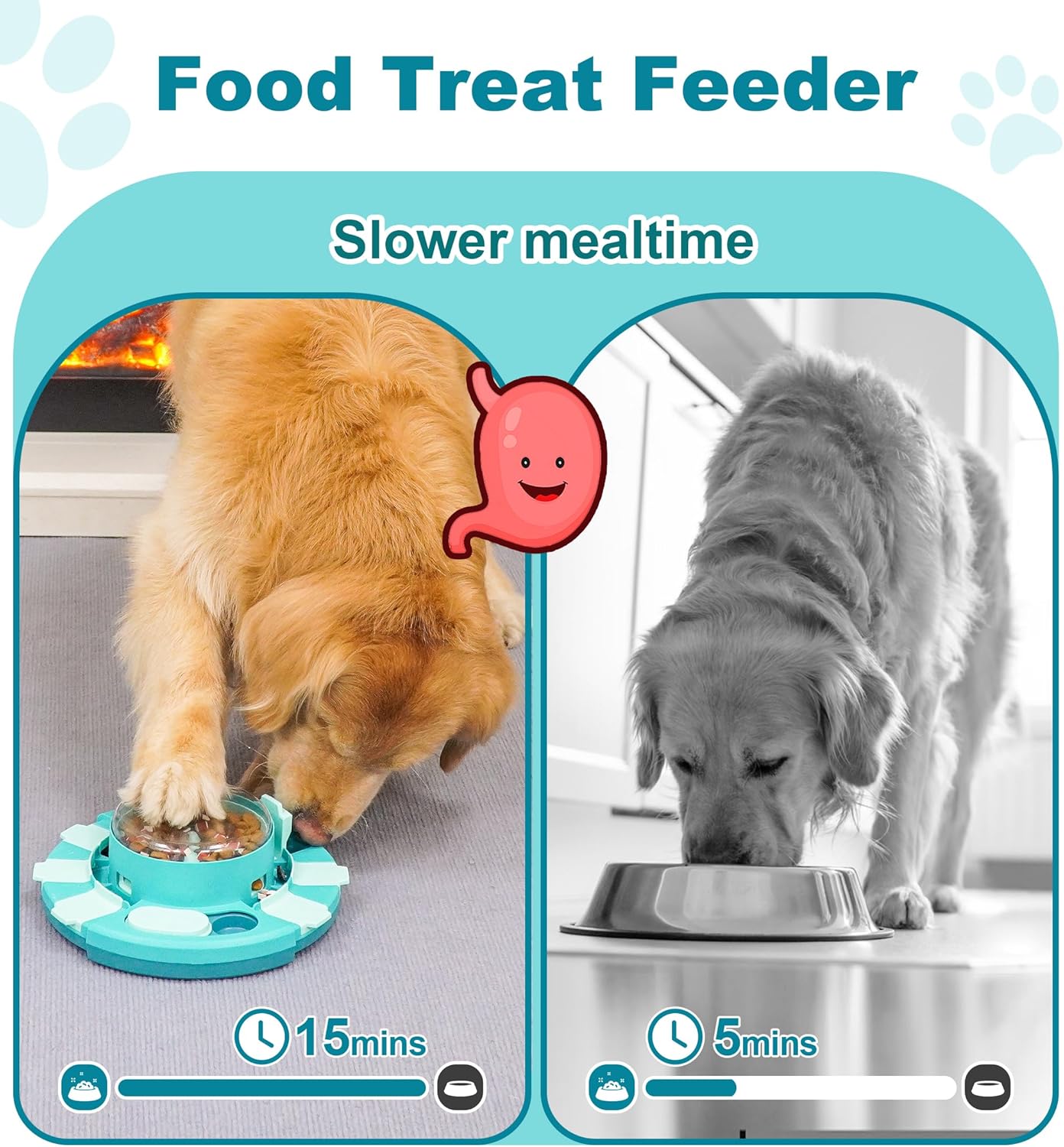 Dog Puzzle Toy, Food Treat Feeder, Mental Stimulation