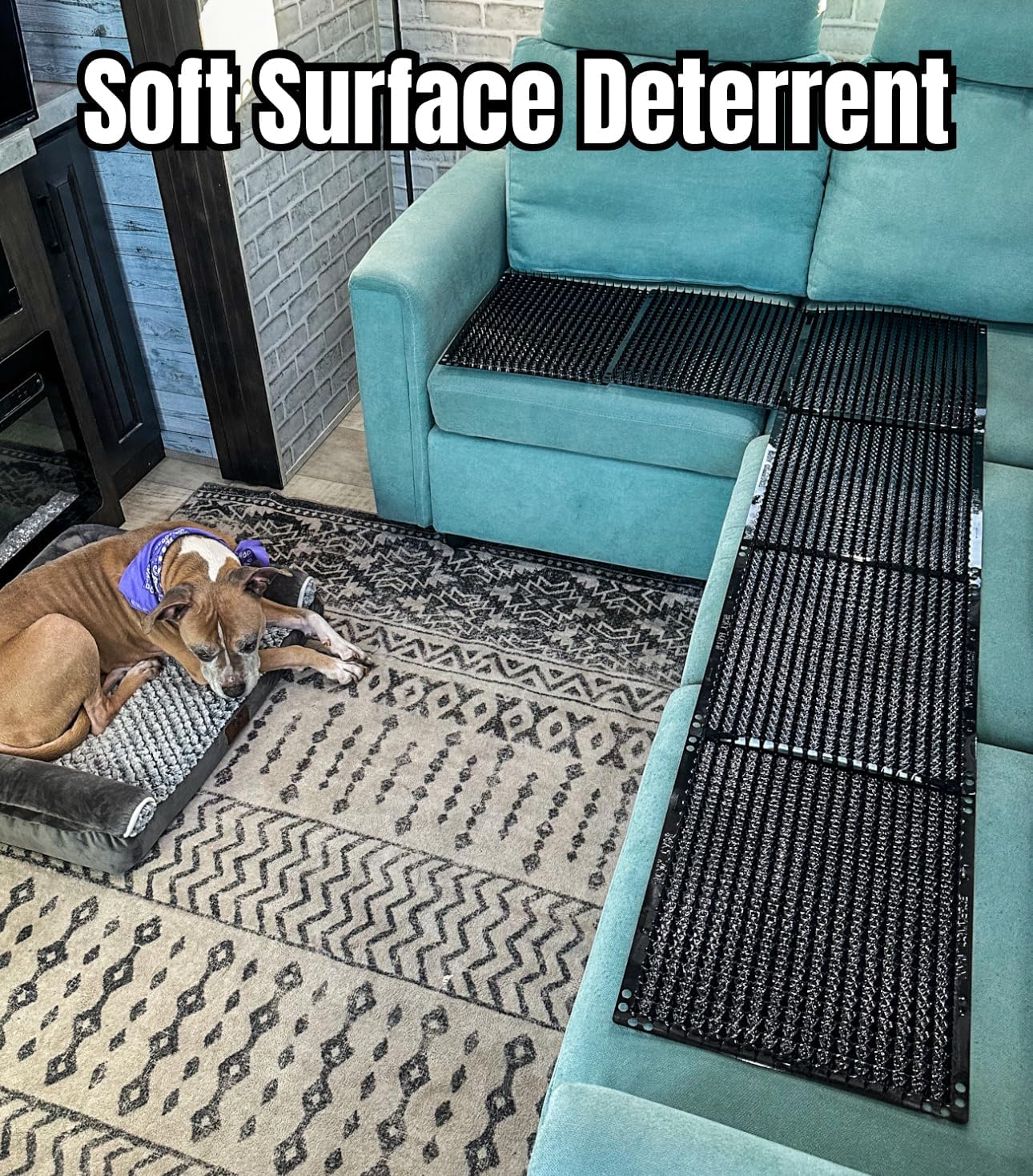 Scat Mats for Dogs & Cats - 10 Pack | Pet Repellent Mats | Keep Dogs Off Couch & Furniture | Keep Off Countertops | Scat Mat for Cats | Deterrent for Pets