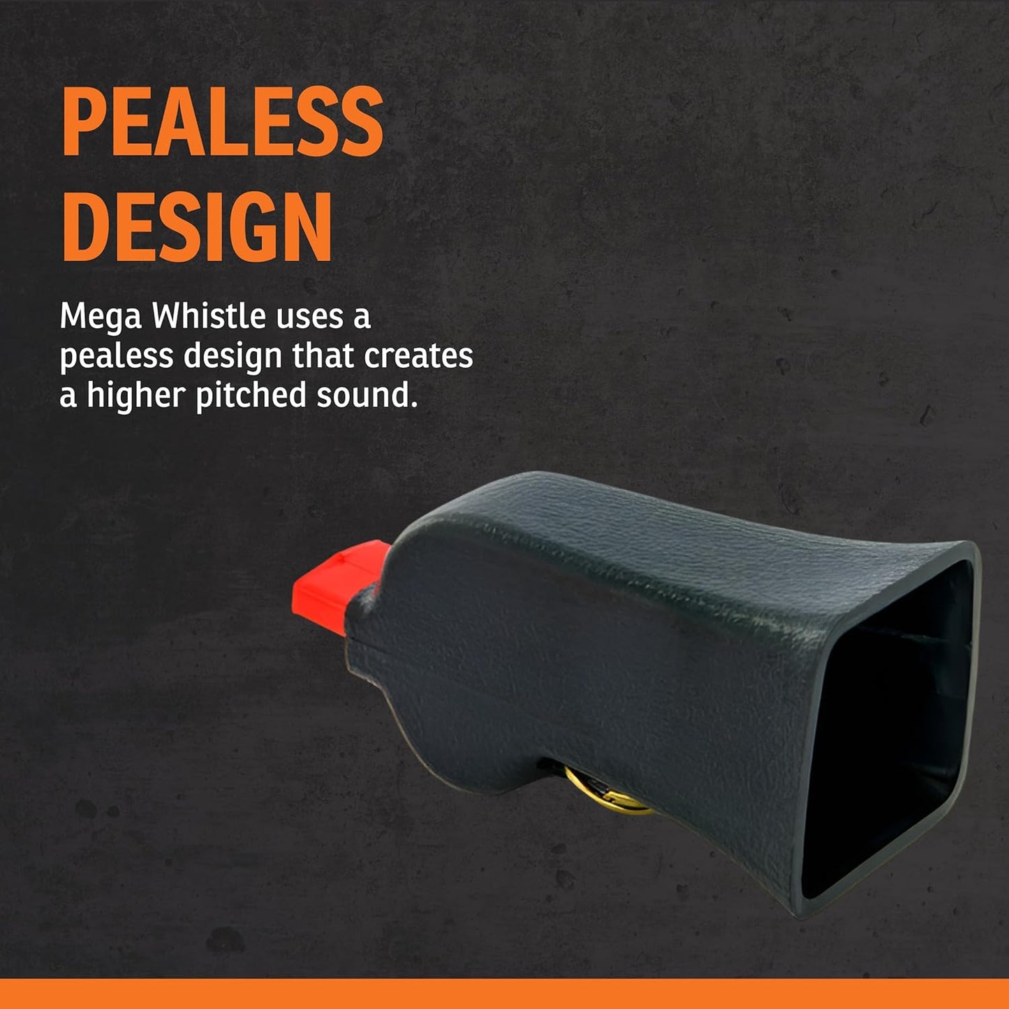 SportDOG Brand Competition Mega Whistle - Hunting Dog Training Whistle with Easy-to-Blow Design - Protects Handlers Ear - Black