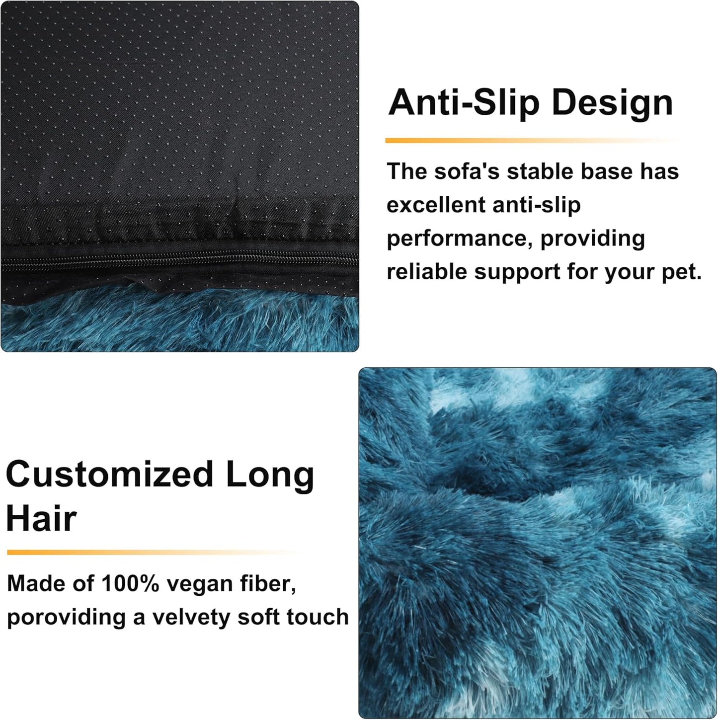 Dog Car Seat, Pet Travel Bed with Soft Removable Cushion, Safe Comfortable Washable Car Seat for Pets, Easy to Install in All Vehicles, Royal Blue