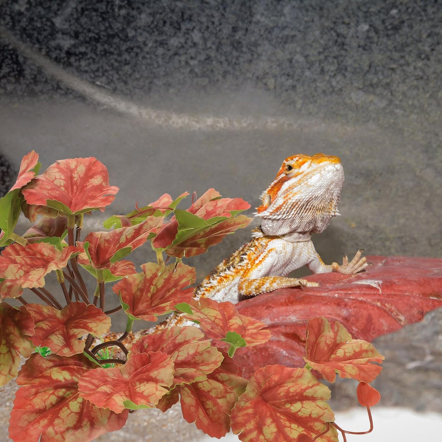 Reptile Tank Plants Decor Artificial Climbing Vines Simulation Plant Ornament for Terrarium Habitat Greenery for Lizards and Amphibians