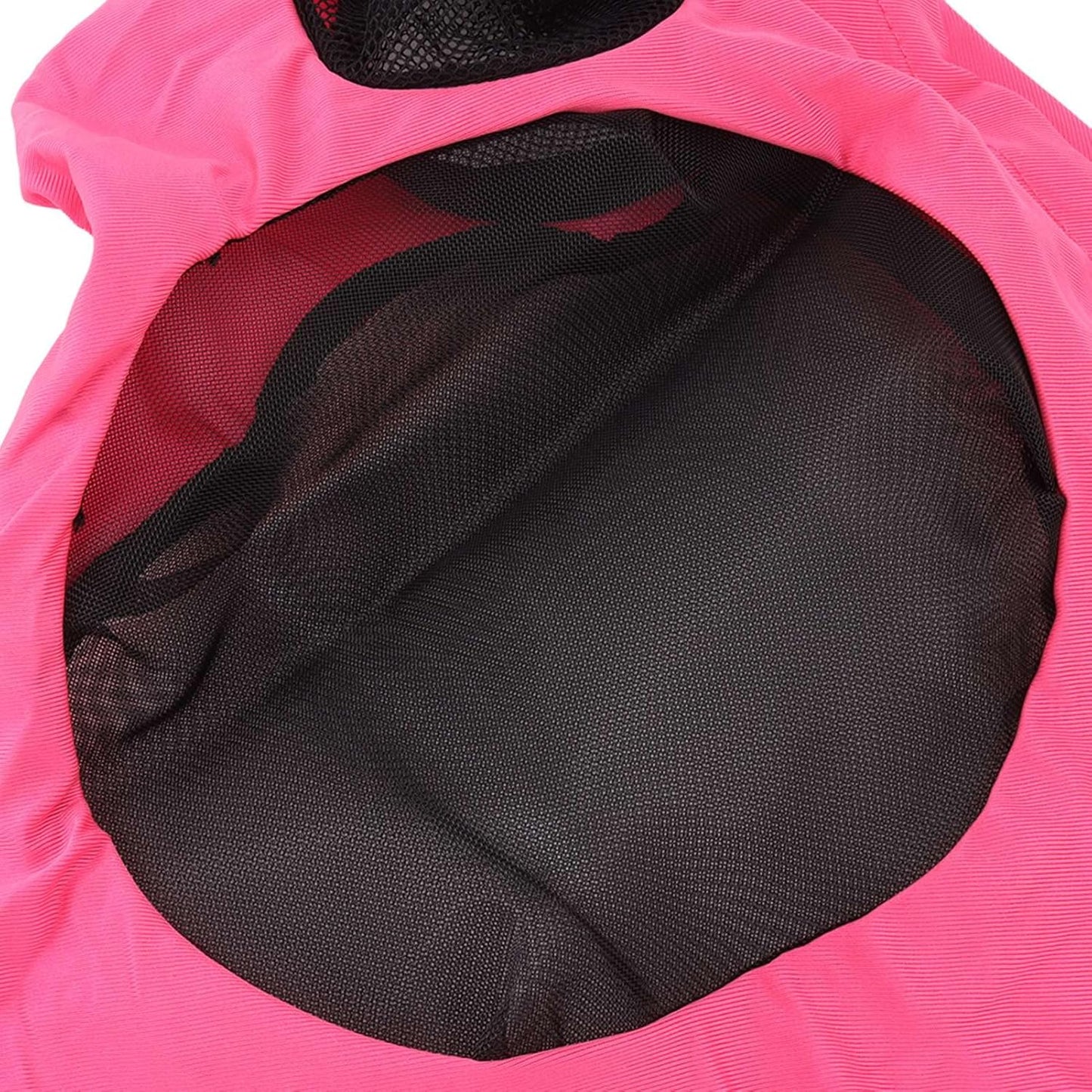 Horse Mesh Fly Mask Breathable Elastic Horse Face Mask with Ears Protection Riding Equestrian Equipment (17.3x14.2in)