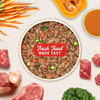 Stella & Chewy's FreshMade Frozen Fresh Grain-Free Beefy-Licious Dog Food, 16-oz Pouch (Pack of 4)