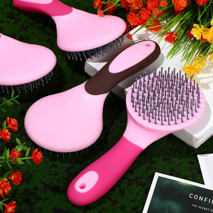 Zhehao 4 Pack Mane and Tail Brush Mane and Tail Horse Brush with Grip, Random Color