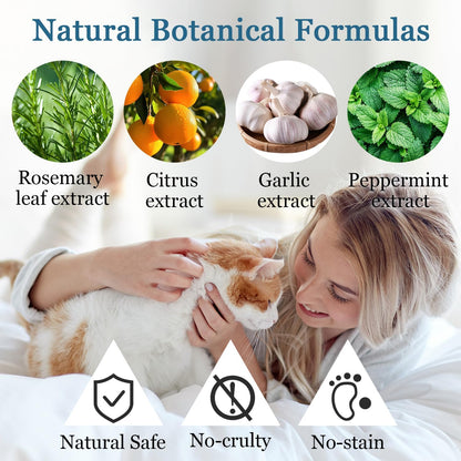 Cat Deterrent Spray Natural Safe Cat Repellent Indoor & Outdoor, Effective Training Aid, Anti-Scratch Deterrent for Furniture, Sofas, Rugs, Citrus cat Deterrent Spray Non-Toxic