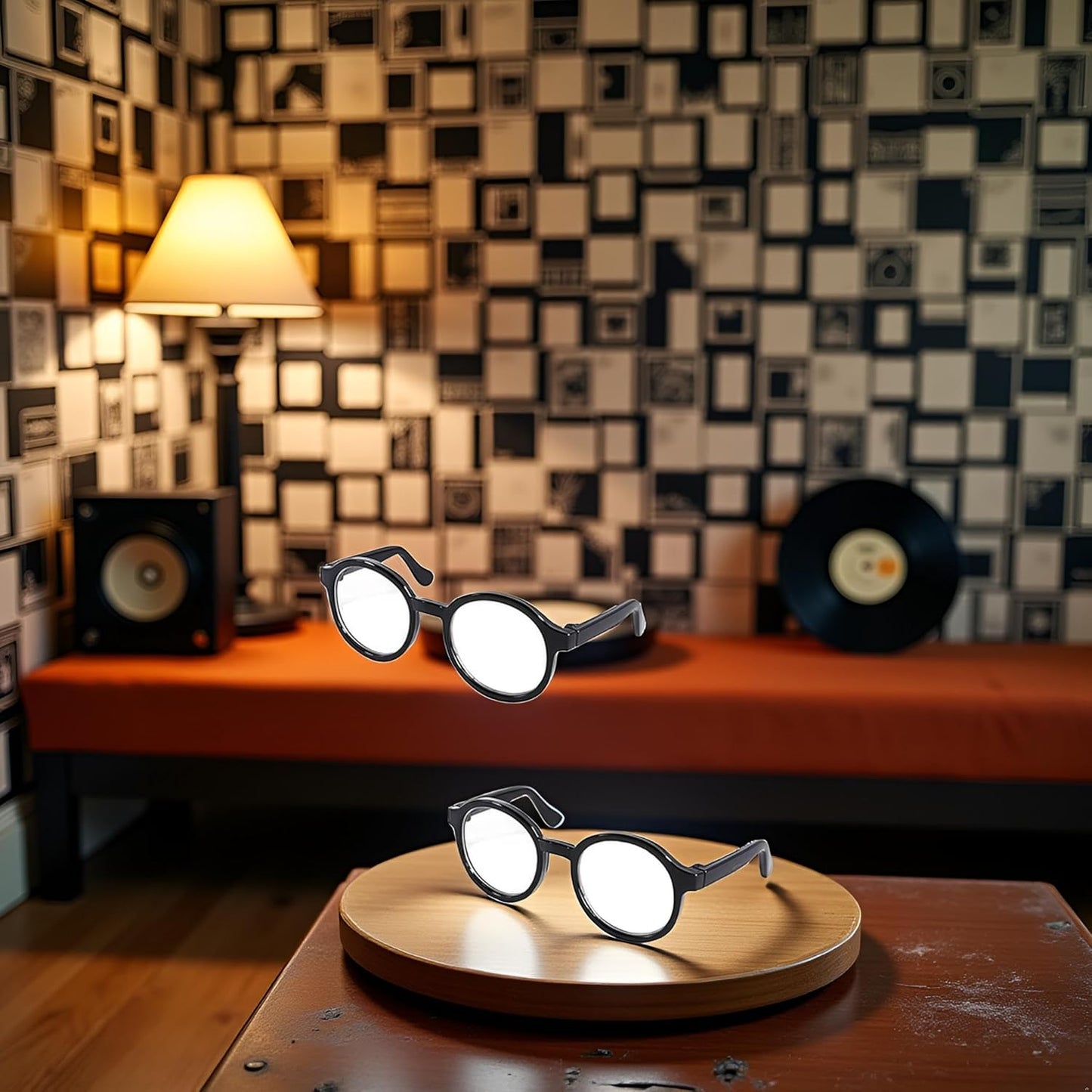 2Pcs Black Glasses Pet Dog Cute Glasses Clear Lens Retro Glasses Photo Props Cat Sun Glasses for Small Dogs Cats Cosplay Costume, Pet Supplies Apparel Accessories