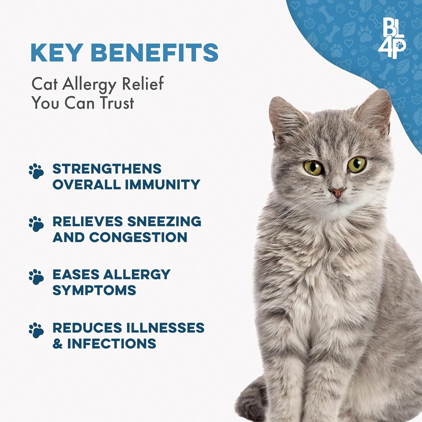 Itch Relief and Ear Infection Treatment for Dogs & Cats, Natural Ear Mites Treatment for Cats and Dogs Soothes Itchy Ears & Cat Allergy Relief & Immune Support, Relief for Seasonal Allergies