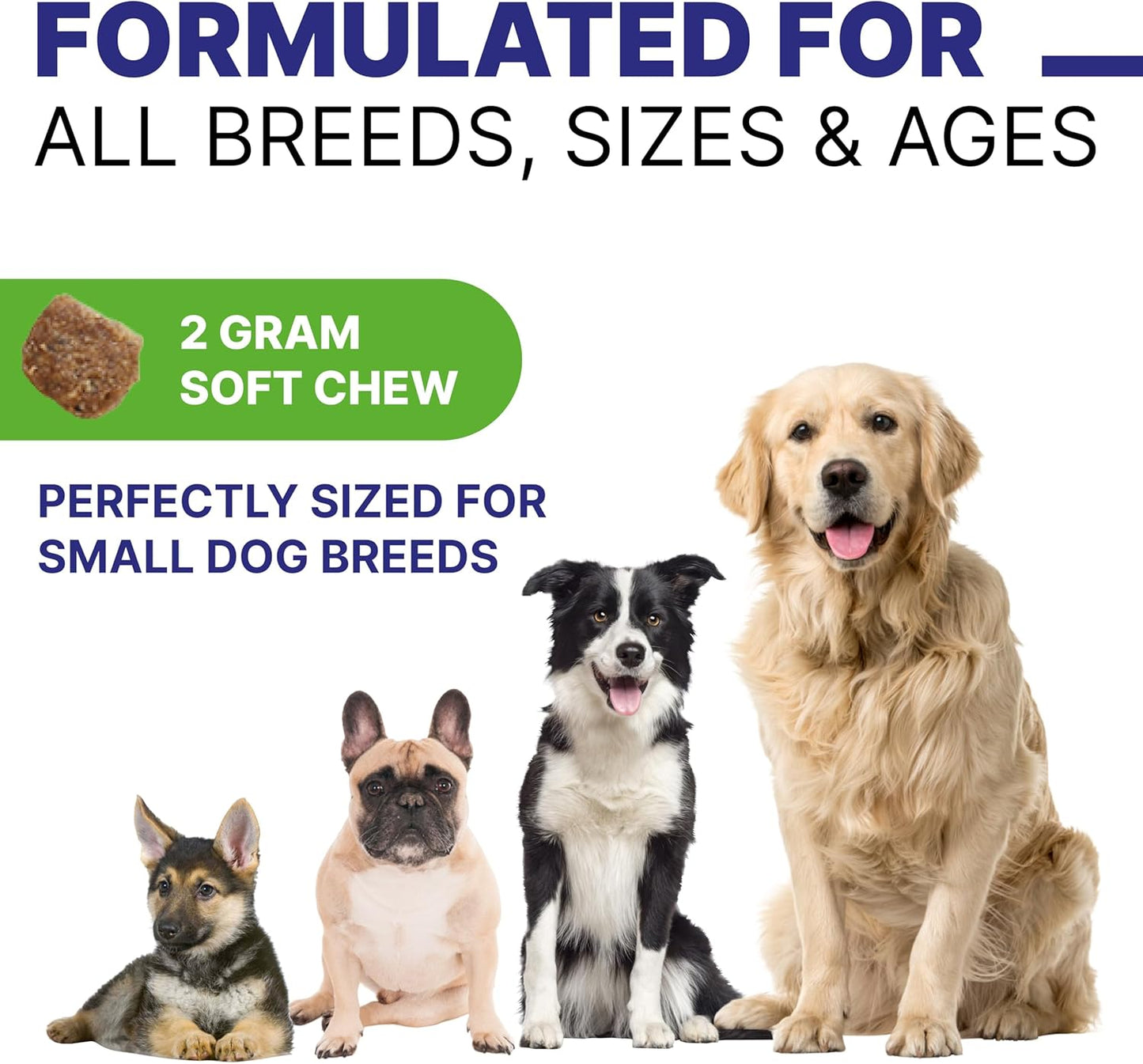 Probiotic, Enzyme, Prebiotic, Dog Chews for Digestive Support - Helps with Stool Consistency, Gas, Constipation, Diarrhea - 120 Chews Single Pack Duck