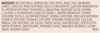 Nutrish Real Beef & Pumpkin Recipe Whole Health Blend Premium Paté Wet Dog Food, 13 oz. Can, 12 Count, Packaging May Vary (Rachael Ray)