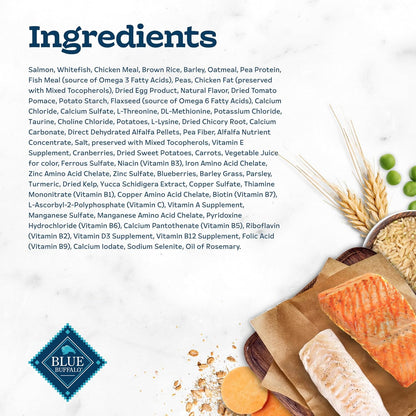 Blue Buffalo Tastefuls Adult Cat Dry Food, Multi-Protein Salmon & Ocean Fish Recipe, 5-lb. Bag